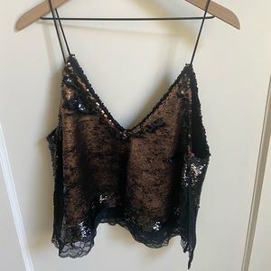 Free People Sequin Top